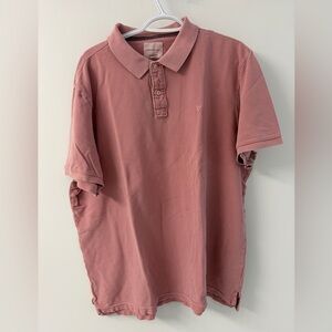 American Eagle Super Soft Pink Polo - XXL
